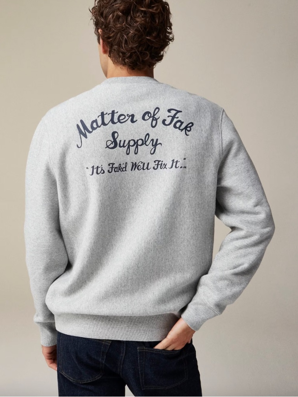 J. Crew x FX’s The Bear Matter of Fak Supply Crewneck Sweatshirt